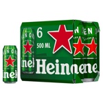 Heineken 500 Cans 6 Pack